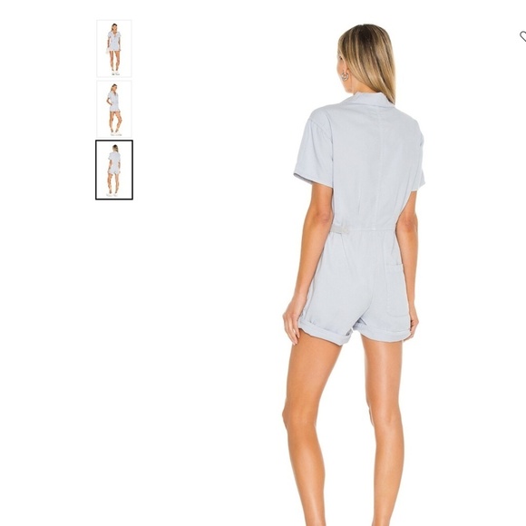 PISTOLA Parker Short Romper - Pearl Blue - Size Small - Picture 3 of 12